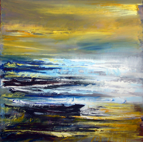 Forklaringskyst. 100 x 100 cm