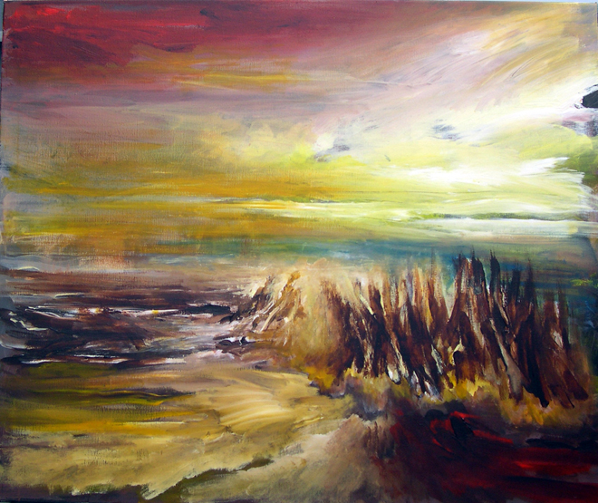 L&aelig;ngselslinjer 2017. 120 x 100 cm